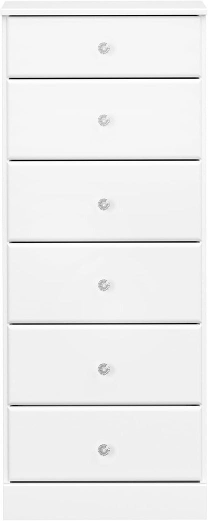 Prepac Astrid Simplistic 6-Drawer Tall Dresser - Image 9