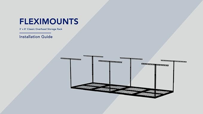 FLEXIMOUNTS 3x8 Overhead Garage Storage Rack, Adjustable Storage Organization - Image 7