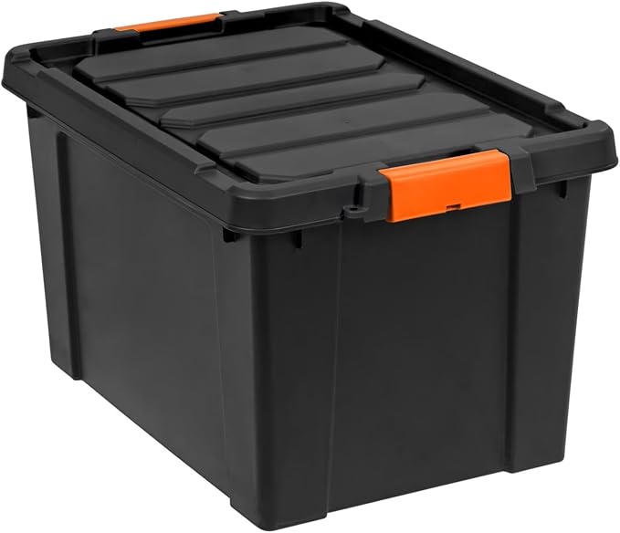 19 Gal Heavy Duty Plastic Storage Bins by Unknown