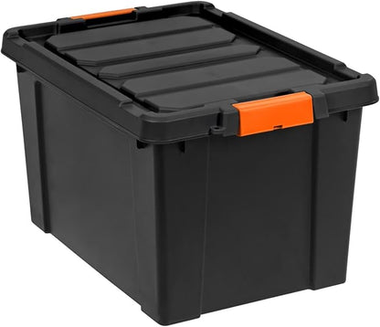 19 Gal Heavy Duty Plastic Storage Bins by Unknown