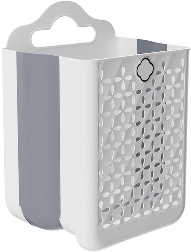 Collapsible Laundry Hamper, Household Foldable Dirty Wall Hanging by Unknown