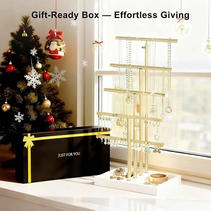 Love-KANKEI Jewelry Organizer Stand, 5 Tier Large Necklace Holder - Image 3