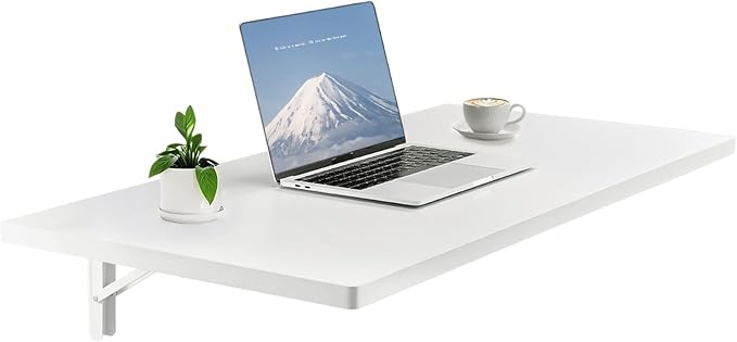 VEVOR Wall Mounted Folding Table, 39.4 x 19.7 inches Wall Mount Table, Floating by VEVOR