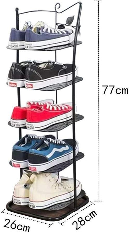 Shoe Rack, Standing Storage Bench Shoes Organizer Nonwoven Fabric Cover Small - Image 2