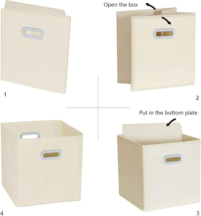Fabric Cloth Storage Bins, Fabric Cube Organizer - Image 5