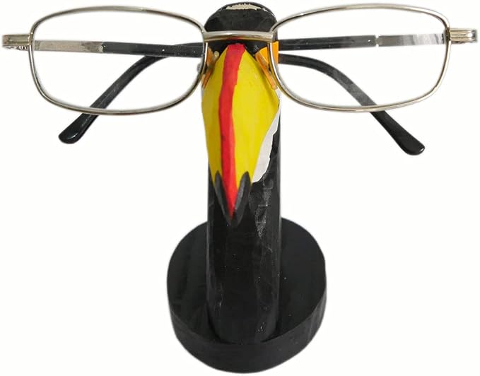 Red Dollar Handmade Wood Carved Animal Eyeglass Holder, Cute Sunglasses Display - Image 2