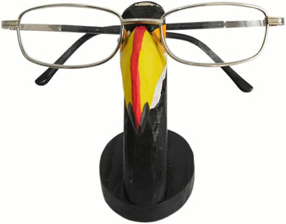 Red Dollar Handmade Wood Carved Animal Eyeglass Holder, Cute Sunglasses Display - Image 2