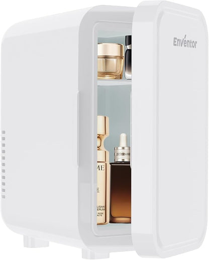 Enventor Mini Refrigerator, 6L/ 8 Can Compact Skincare Fridge AC+DC Power by EnventorToBeALifeInventor
