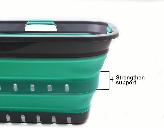 SAMMART 42L Collapsible Plastic Laundry Basket - Image 5