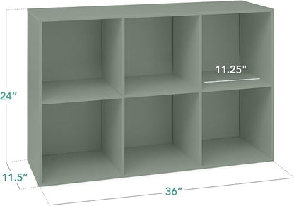 Best Choice Products Kids Bookcase 6-Cube Storage Organizer, 11in Shelf Opening - Image 2