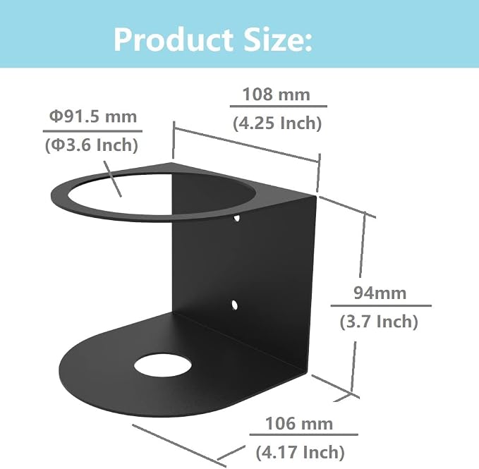JINGCHENGMEI 1 Spray Bottle Holder, Steel Wall Mount Storage Organizer - Image 2