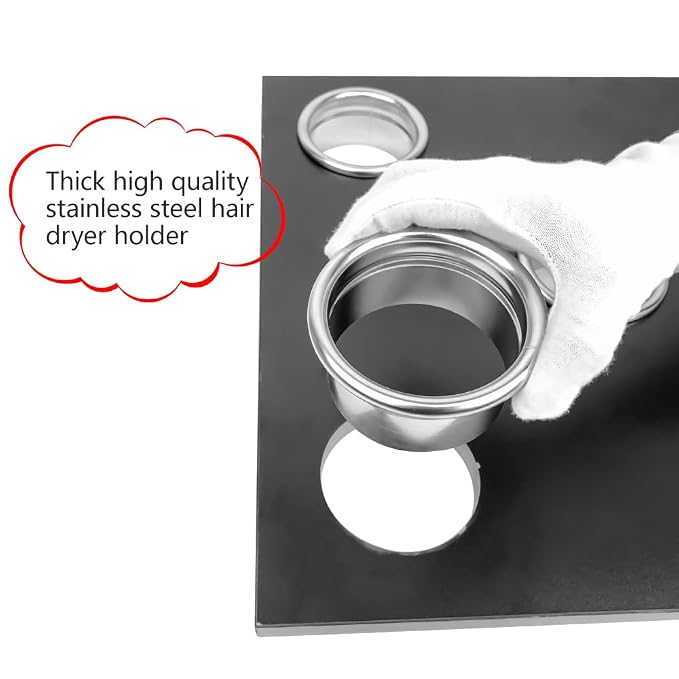 3.0 Inch 3pcs Open Hair Styling Dryer Appliance Tools Holder Tube Package Salon - Image 4
