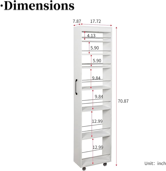 JOYSOURCE Slim Pull-Out Kitchen Cart - Image 2