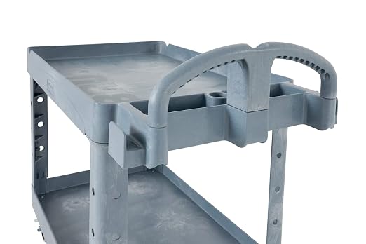 Rubbermaid Commercial Products BRUTE Heavy Duty 2-Shelf Utility/Service Cart - Image 17