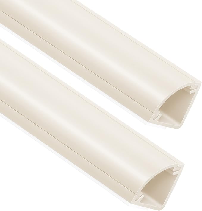 ZhiYo Corner Cable Hider for 3-5 Cords, Wall & Floor Cord Hider 15ft Beige | 5 by ZhiYo
