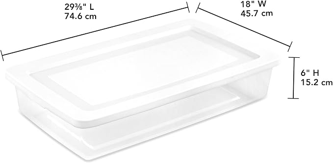 Sterilite 24-Pack 41 Quart Storage Box, Stackable Clear Plastic Bins - Image 2