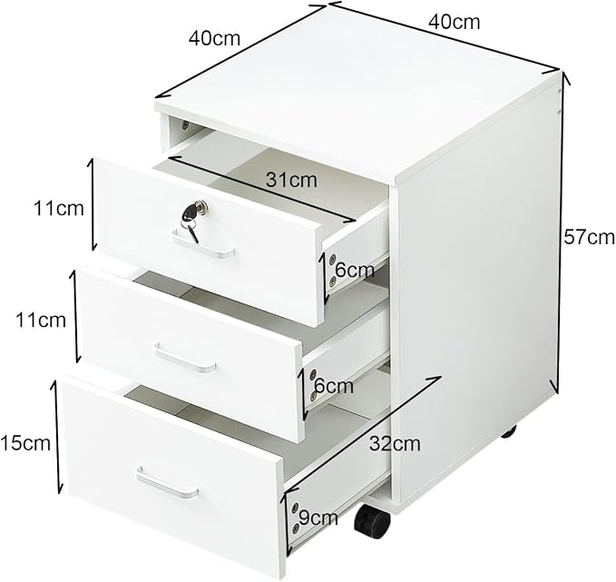 TUKAILAi Mobile File Cabinet - Image 3