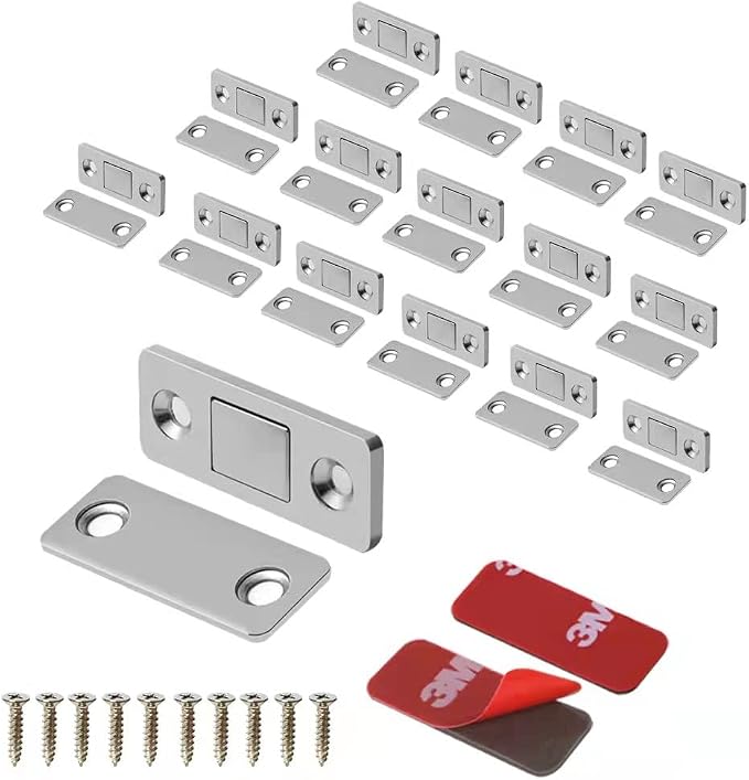 Mousike Magnetic Door Catch Ultra Thin Cabinet Magnets Stainless Steel Drawer by Mousike