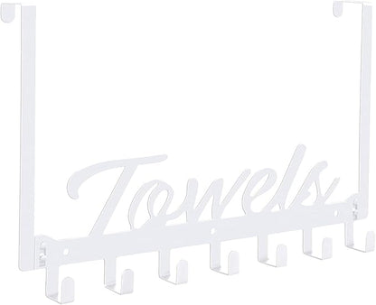 Azmoncy Over The Door Hooks, Heavy Duty Towel Rack by Azmoncy