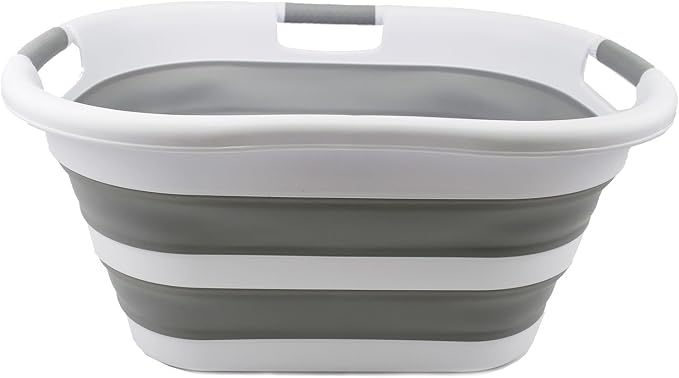 SAMMART 40L Collapsible Plastic Laundry Basket - Image 4