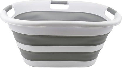 SAMMART 40L Collapsible Plastic Laundry Basket - Image 4