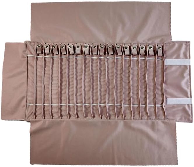 Portable Jewelry Roll Untangled Secure Necklace Travel Storage Bag Displays - Image 8
