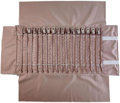 Portable Jewelry Roll Untangled Secure Necklace Travel Storage Bag Displays - Image 8