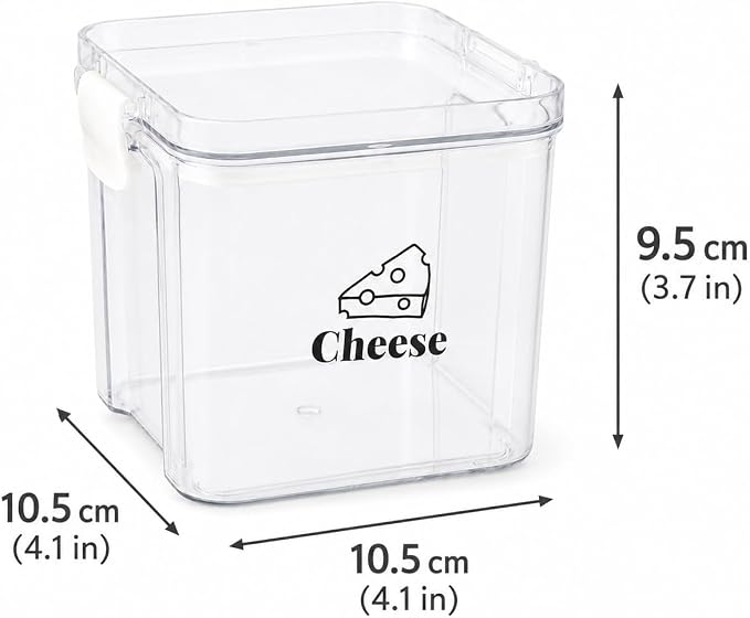 2 Pack Cheese Container for Refrigerator Airtight Creamer Container - Image 5