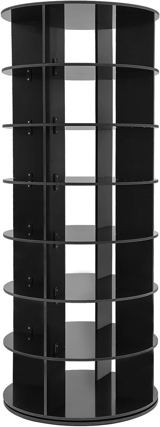 Rotating Shoe Rack Tower, 7 Tier Vertical Handbag Rotate Shoes Rack, 360 - Image 5