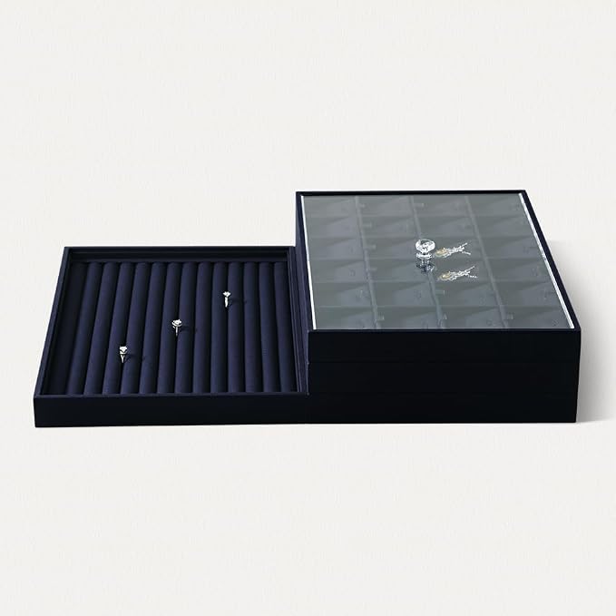 Acrylic Stackable Cover For Most 9.46" D x 13.79" W x 1.18" H Inch Jewelry Trays - Image 5