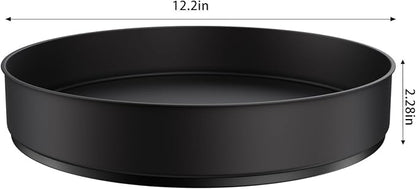 VAEHOLD Lazy Susan Stainless Steel Black Spice Rack Turntable - Image 2