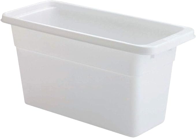 Rubbermaid Ice Cube Bin, Holds 4 Trays, Compact Design, Durable Plastic by Unknown