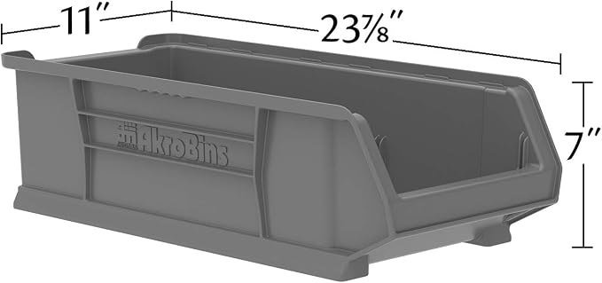 Akro-Mils 30286 Super-Size AkroBins Plastic Storage Bins, Space-Saving - Image 4