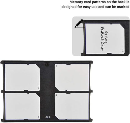 4-Slot SD Card Holder Case, Slim Ultra-Thin SDHC SDXC Memory Card Organizer - Image 3