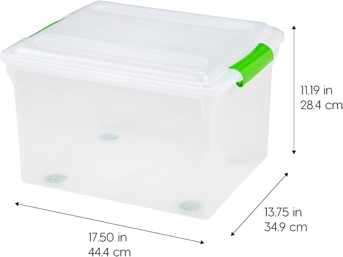 IRIS USA 4-Pack 35 Qt. File Box Organizer - Image 2