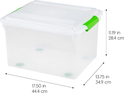 IRIS USA 4-Pack 35 Qt. File Box Organizer - Image 2
