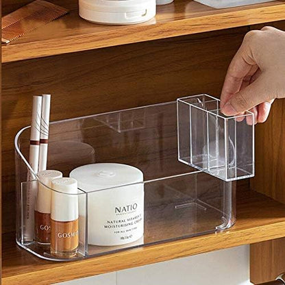 SUNFICON Makeup Tray Holder Organizer Cosmetic Display Case Tabletop Desktop - Image 2