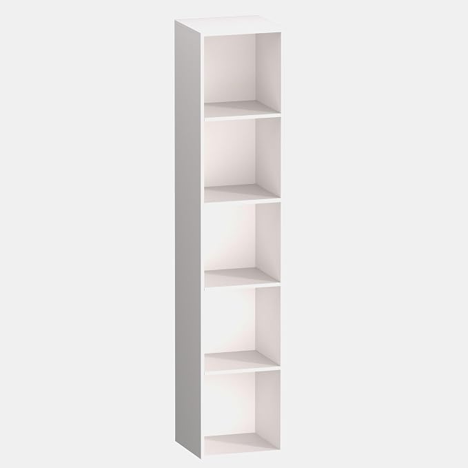 5 Cube Storage Organizer, 5 Tier Vertical Cube Bookcase Freestanding Storage by VAFHYLLIS