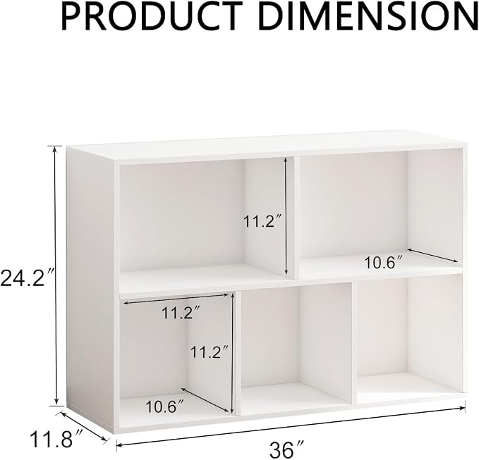 Wooden 5 Cube Storage Organizer - Image 2