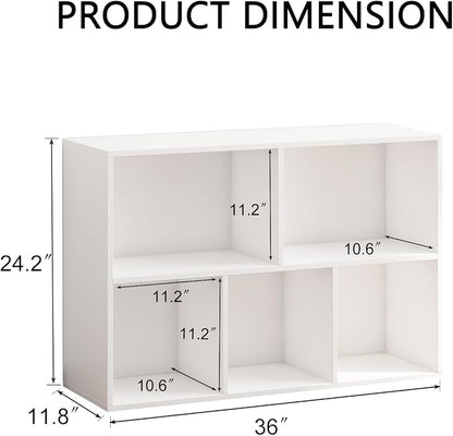 Wooden 5 Cube Storage Organizer - Image 2