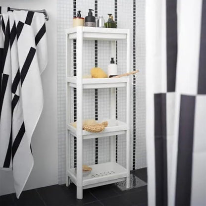 HIEEY 4 Tier Bathroom Shelf, Bathroom Rack, Shelves Organizer, - Image 5