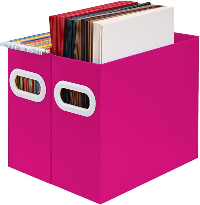 Hanging File Organizer, Cardboard File Folder Organizer by AOSRIC