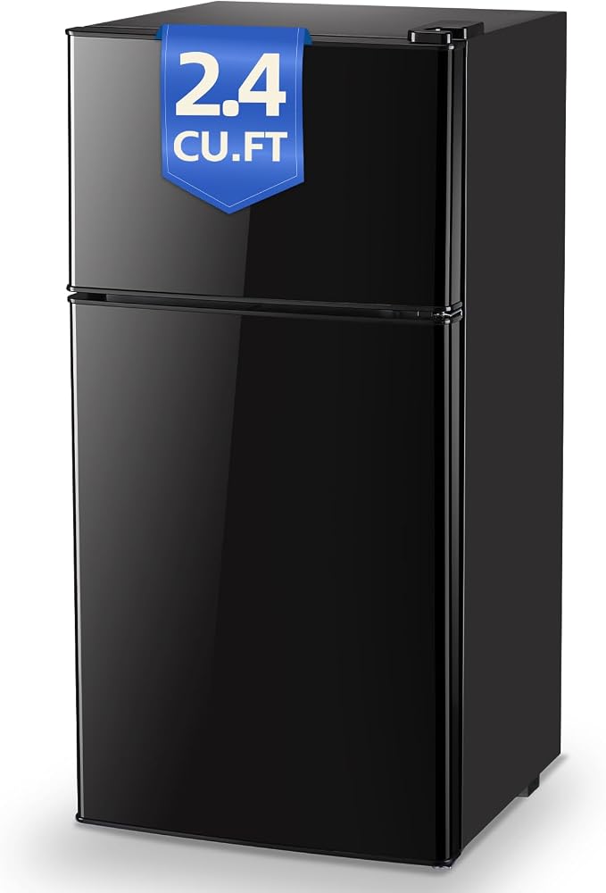 Tniy Personal Capacity Black Refrigerator by DEMULLER
