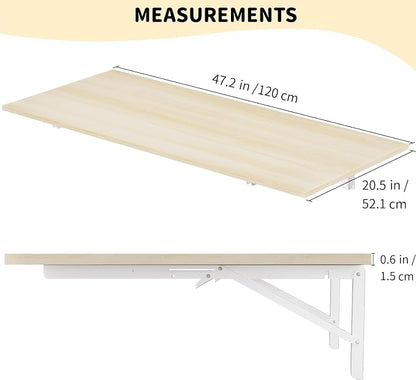 GOYLSER Wall Mounted Folding Kitchen Table Desk - Image 3