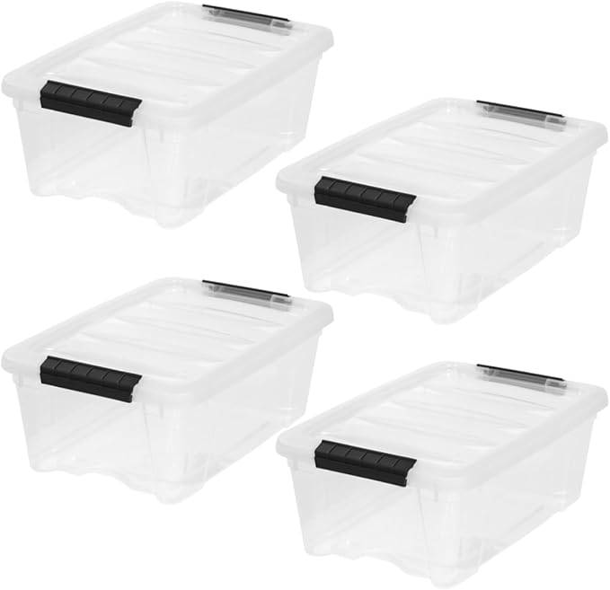 IRIS USA 4-Pack Storage Bins by Unknown