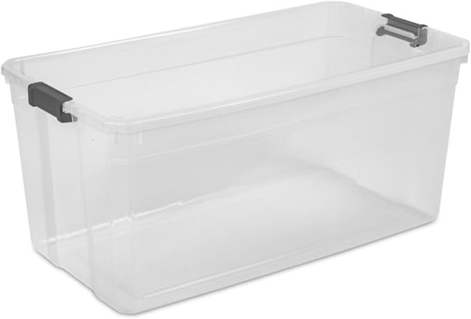Sterilite 9-Pack Modular Stacker Box, Durable Clear Plastic Storage Bins - Image 9