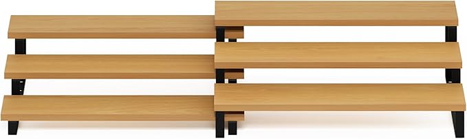 Furinno RAVEL Kitchen Countertop Organizer Set of 2, 3-Tier Nesting Metal Frame - Image 6