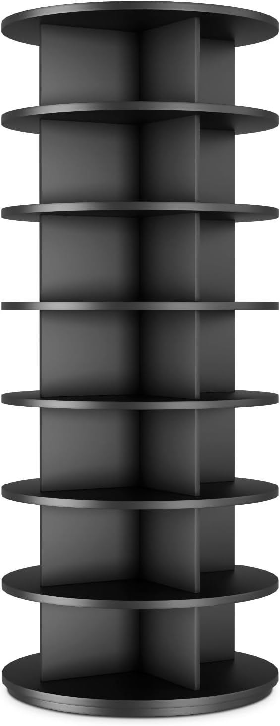 Rotating Shoe Rack 7 Tier Spinning Shoes Organizer Tower - Image 8