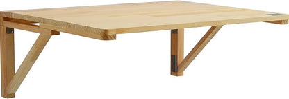 VEVOR Wall-Mounted Folding Table, 31.5 x 23.62 inch, Wooden Drop Leaf Floating - Image 10
