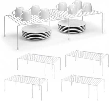 4-Pack Expandable Medium Kitchen Organizer Rack, Kitchen Shelves by Unknown